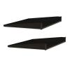 1U 12 Inch Component Shelf - 2 pack border=