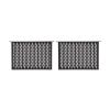 1U 12 Inch Vented Component Shelf - 2 Pack border=