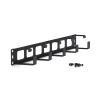 1U 5X D-Ring Cable Manager border=