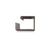 1U 5X D-Ring Cable Manager border=