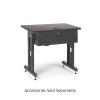 Advanced Classroom Training Table 24 x 36 African Mahogany border=