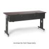 Advanced Classroom Training Table 24 x 72 African Mahogany border=
