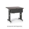 Advanced Classroom Training Table 30 x 36 African Mahogany border=