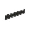 1U Flat Cable Lacing Panel border=