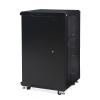 22U LINIER Server Cabinet - Glass/Glass Doors - 24