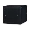 12U LINIER Swing-Out Wall Mount Cabinet - Solid Door border=