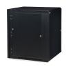 15U LINIER Swing-Out Wall Mount Cabinet - Solid Door border=