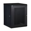 15U LINIER Fixed Wall Mount Cabinet - Vented Door border=