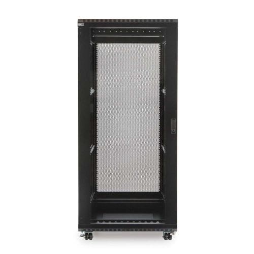27U Standard 19 Inch Vented Rear Door Glass Front Door server cabinet