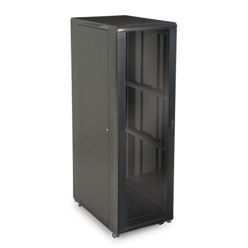 42U Standard 19 Inch Vented Rear Door Glass Front Door server cabinet
