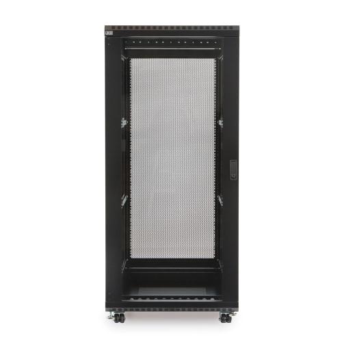 27U LINIER Server Cabinet - Glass/Solid Doors - 24" Depth