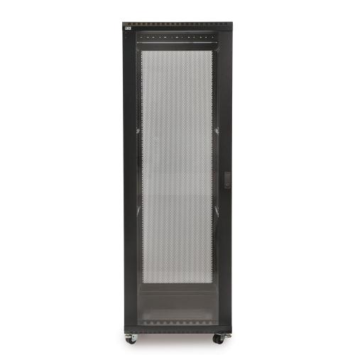 37U LINIER Server Cabinet - Glass/Solid Doors - 24" Depth