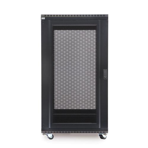 22U LINIER Server Cabinet - Solid/Convex Doors - 36" Depth