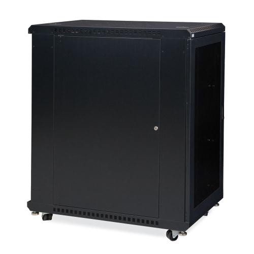 22U LINIER Server Cabinet - Vented/Vented Doors - 36" Depth