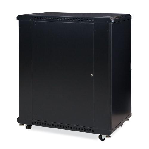 22U LINIER Server Cabinet - Solid/Solid Doors - 36" Depth