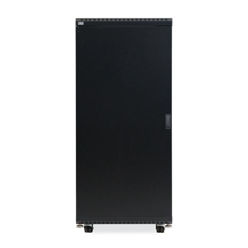 27U LINIER Server Cabinet - Solid/Solid Doors - 24" Depth