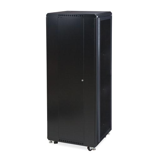 37U LINIER Server Cabinet - Convex/Vented Doors - 24" Depth