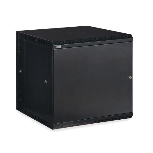12U LINIER Swing-Out Wall Mount Cabinet - Solid Door