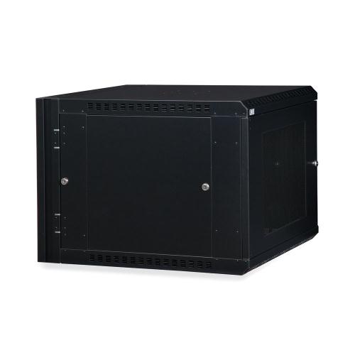 9U LINIER Swing-Out Wall Mount Cabinet - Vented Door