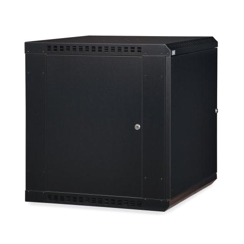 12U LINIER Fixed Wall Mount Cabinet - Solid Door