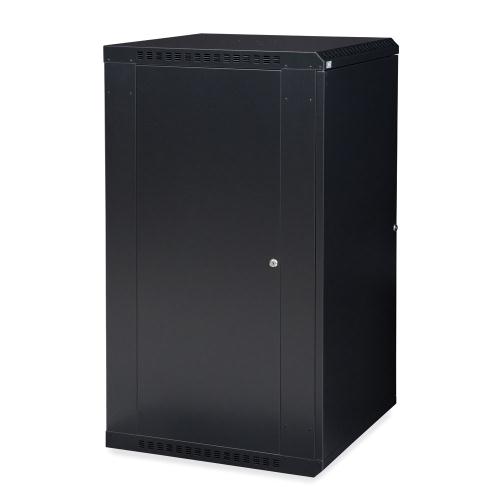 22U LINIER Fixed Wall Mount Cabinet - Solid Door