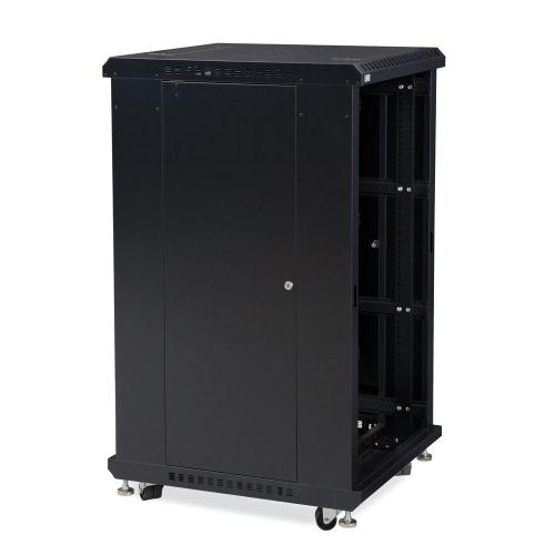 22U LINIER Open Frame Server Rack - No Doors - 24" Depth