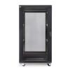 22U Standard 19 Inch Vented Rear Door Glass Front Door