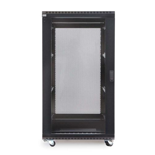 22U Standard 19 Inch Vented Rear Door Glass Front Door server cabinet