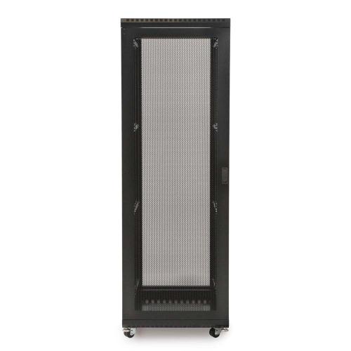 37U Standard 19 Inch Vented Rear Door Glass Front Door server cabinet