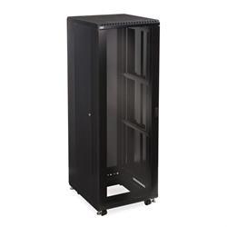 37U LINIER Server Cabinet - Glass/Solid Doors - 24" Depth