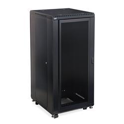 27U LINIER Server Cabinet - Convex/Glass Doors - 24" Depth