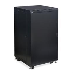 22U LINIER Server Cabinet - Solid/Convex Doors - 24" Depth