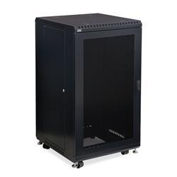 22U LINIER Server Cabinet - Vented/Vented Doors - 24" Depth