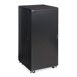 27U LINIER Server Cabinet - Solid/Solid Doors - 24" Depth