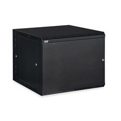 9U LINIER Swing-Out Wall Mount Cabinet - Solid Door