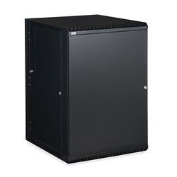 18U LINIER Swing-Out Wall Mount Cabinet - Solid Door