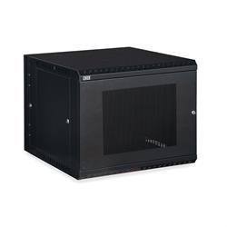 9U LINIER Swing-Out Wall Mount Cabinet - Vented Door