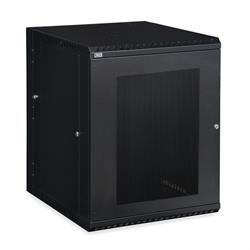 15U LINIER Swing-Out Wall Mount Cabinet - Vented Door