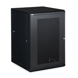 18U LINIER Swing-Out Wall Mount Cabinet - Vented Door