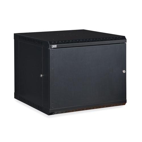 9U LINIER Fixed Wall Mount Cabinet - Solid Door