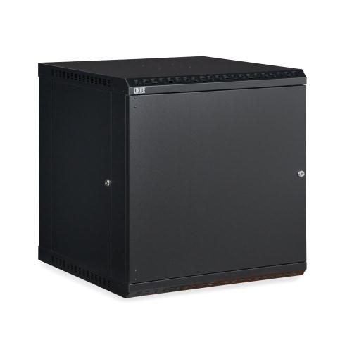 12U LINIER Fixed Wall Mount Cabinet - Solid Door