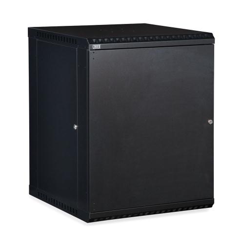 15U LINIER Fixed Wall Mount Cabinet - Solid Door