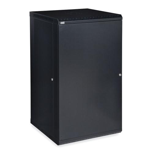 22U LINIER Fixed Wall Mount Cabinet - Solid Door