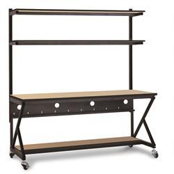 72" Performance 100 Series LAN Station - Hard Rock Maple