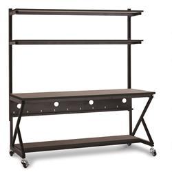72" Performance 100 Series LAN Station - African Mahogany
