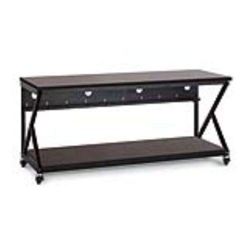 72" Performance 300 Series LAN Station - African Mahogany