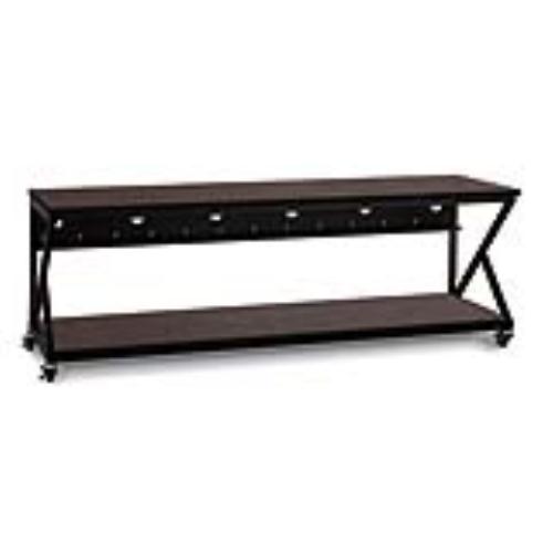 96" Performance 300 Series LAN Station - African Mahogany