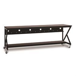 96" Performance 400 Series LAN Station - African Mahogany
