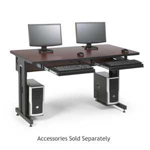 60" W x 30" D Training Table - African Mahogany