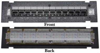 CAT6 PANEL 110TYPE 12 PORT (568A/B COMPATIBLE)